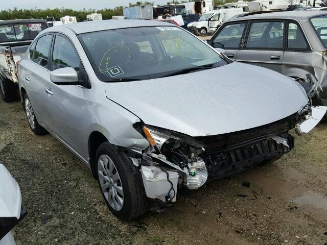 3N1AB7AP1EL697601 - 2014 NISSAN SENTRA S SILVER photo 1