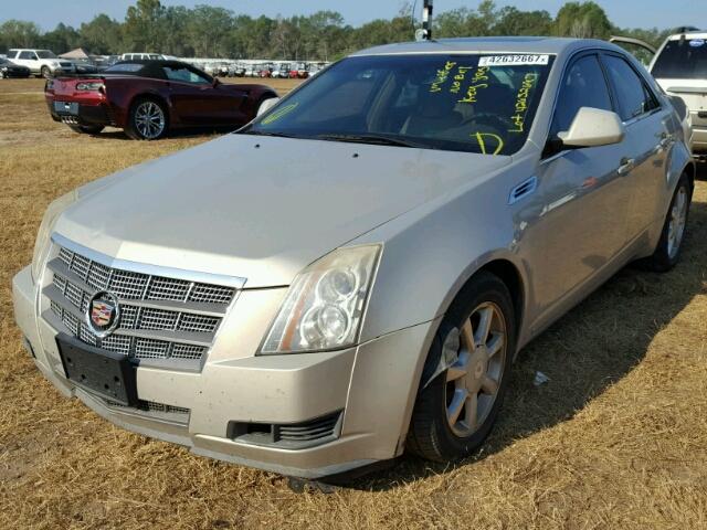 1G6DM577480111123 - 2008 CADILLAC CTS BEIGE photo 2