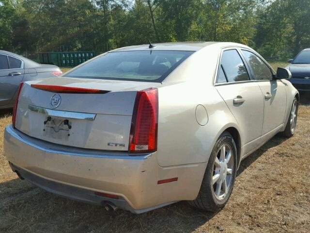 1G6DM577480111123 - 2008 CADILLAC CTS BEIGE photo 4