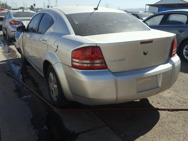 1B3LC46J38N144315 - 2008 DODGE AVENGER SE SILVER photo 3