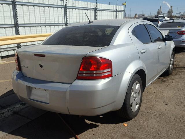 1B3LC46J38N144315 - 2008 DODGE AVENGER SE SILVER photo 4