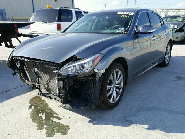 JN1BY1AP5FM540077 - 2015 INFINITI Q70 3.7 GRAY photo 2