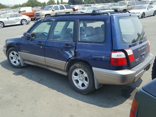 JF1SF65562G748654 - 2002 SUBARU FORESTER S BLUE photo 3