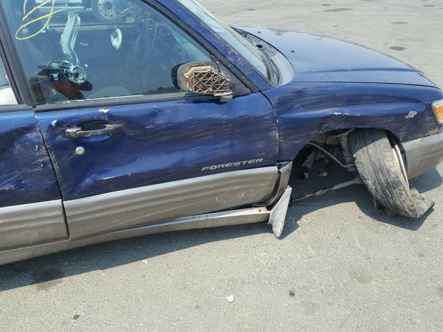 JF1SF65562G748654 - 2002 SUBARU FORESTER S BLUE photo 9