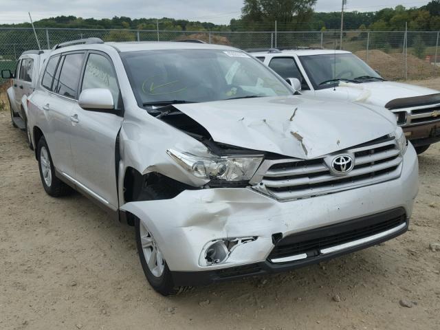 5TDBK3EH1DS223394 - 2013 TOYOTA HIGHLANDER SILVER photo 1