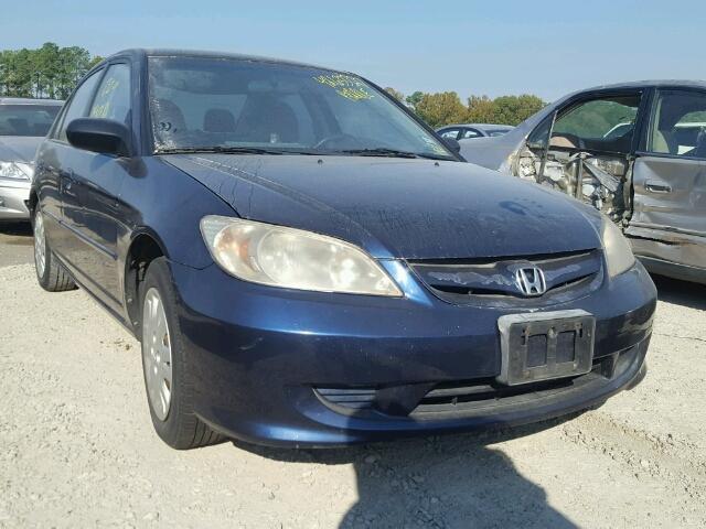 2HGES16514H557351 - 2004 HONDA CIVIC LX BLUE photo 1