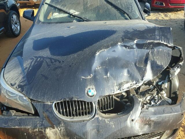 WBANU5C53AC363744 - 2010 BMW 528 I BLUE photo 7