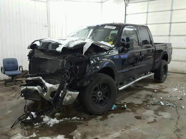 1FT8W3BT0DEB74556 - 2013 FORD F350 BLACK photo 2