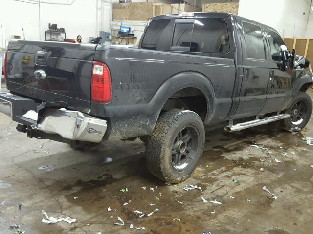 1FT8W3BT0DEB74556 - 2013 FORD F350 BLACK photo 4