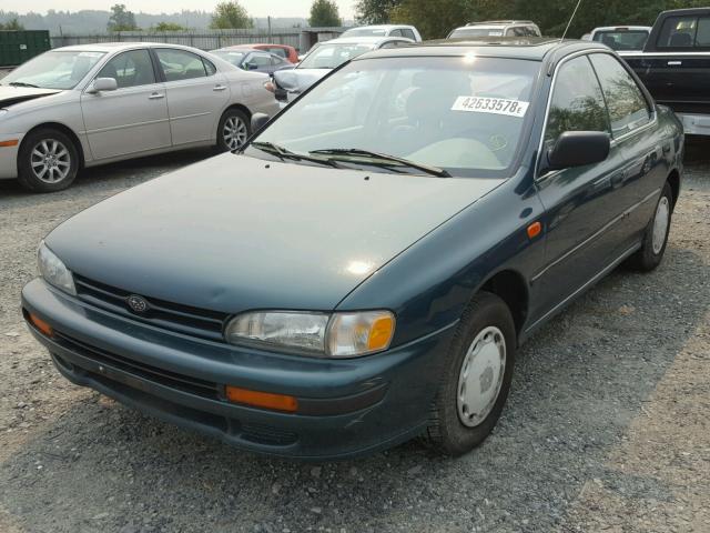 JF1GC2446PB505513 - 1993 SUBARU IMPREZA L GREEN photo 2