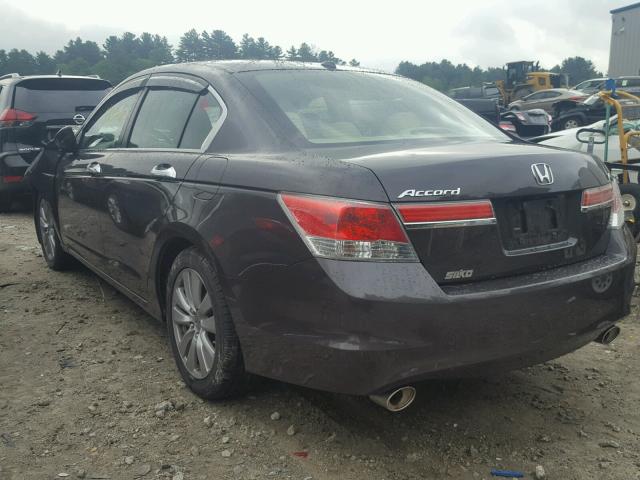 1HGCP3F88CA012114 - 2012 HONDA ACCORD EXL GRAY photo 3