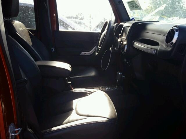 1C4BJWFG9EL199729 - 2014 JEEP WRANGLER U ORANGE photo 5