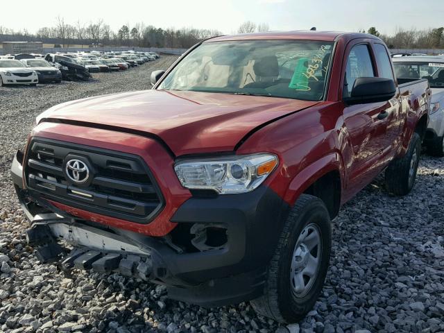 5TFRX5GN2GX051177 - 2016 TOYOTA TACOMA ACC MAROON photo 2