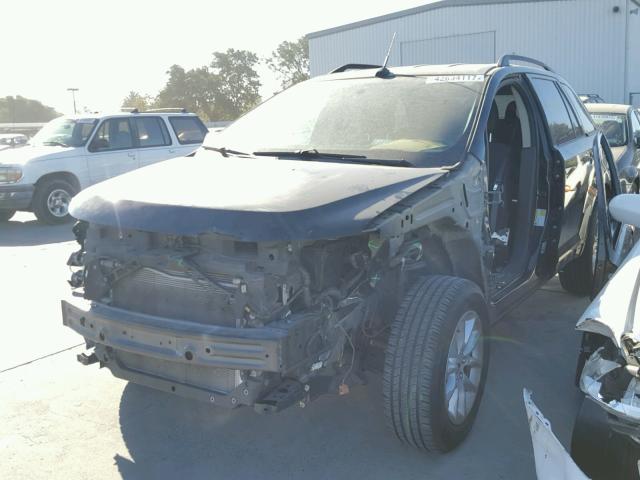 2FMDK3GC1EBB41416 - 2014 FORD EDGE SE BLACK photo 2