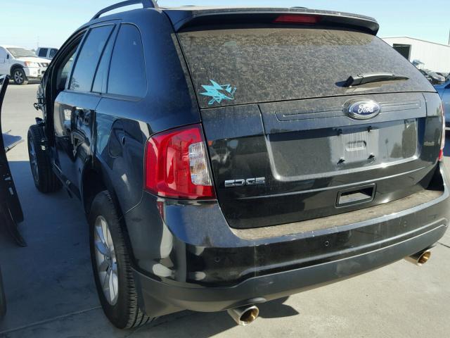 2FMDK3GC1EBB41416 - 2014 FORD EDGE SE BLACK photo 3