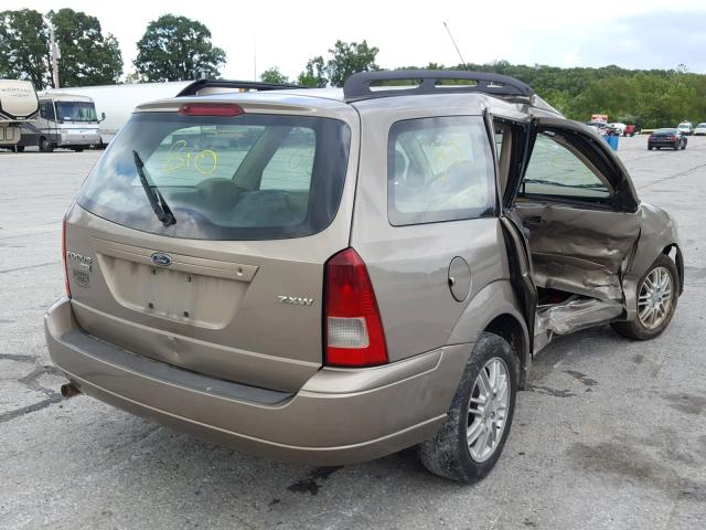 1FAFP36N25W317895 - 2005 FORD FOCUS ZXW TAN photo 4