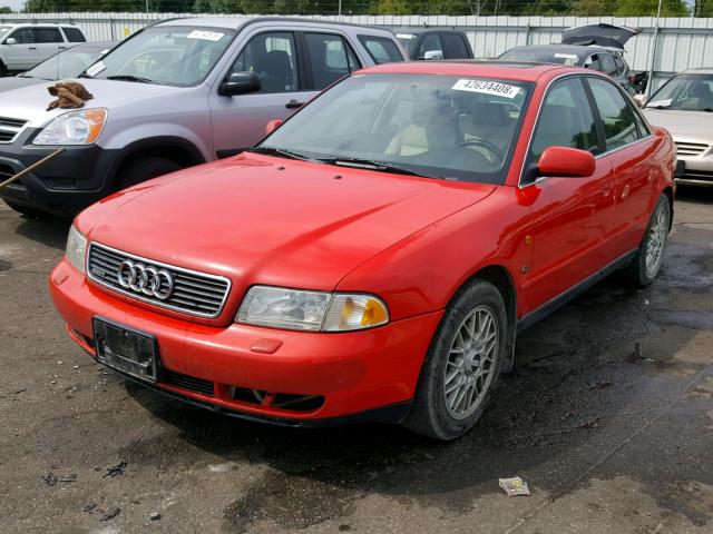 WAUED68D2WA001557 - 1998 AUDI A4 2.8 QUA RED photo 2