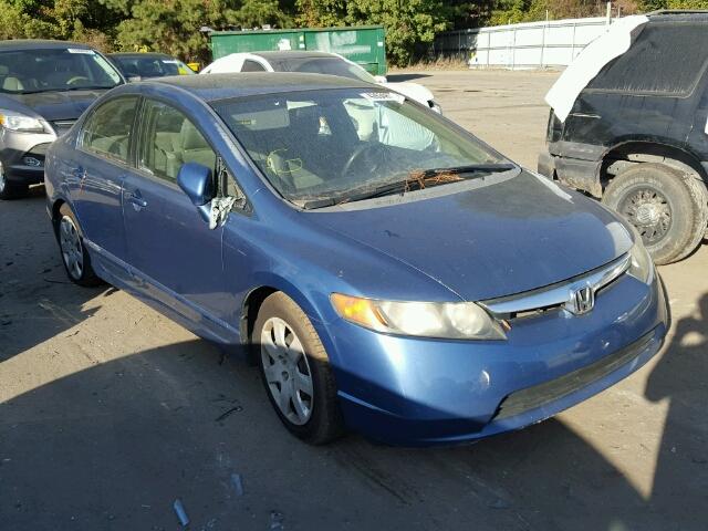 2HGFA16528H511783 - 2008 HONDA CIVIC LX BLUE photo 1