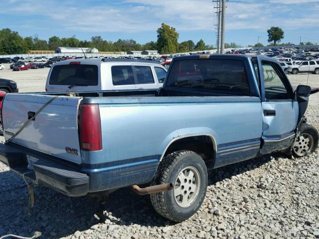 1GTDC14K7LE554136 - 1990 GMC SIERRA BLUE photo 4