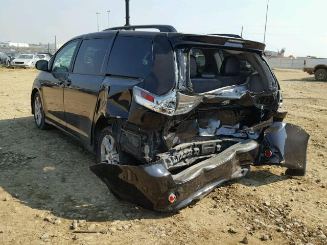 5TDXK3DC2CS267723 - 2012 TOYOTA SIENNA SPO BLACK photo 3