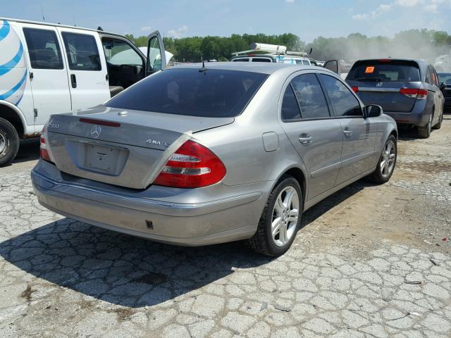 WDBUF87J96X190036 - 2006 MERCEDES-BENZ E 350 4MAT SILVER photo 4