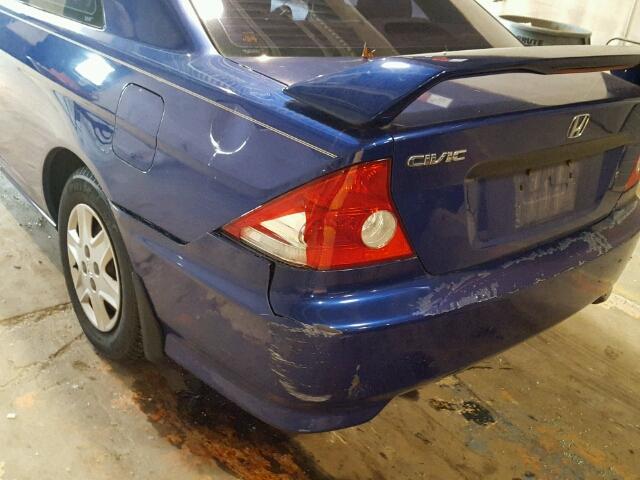 1HGEM21194L067862 - 2004 HONDA CIVIC DX V BLUE photo 9