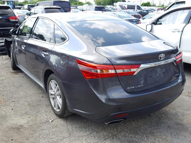 4T1BK1EB3EU132717 - 2014 TOYOTA AVALON BAS GRAY photo 3