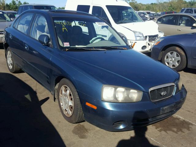 KMHDN45D71U137416 - 2001 HYUNDAI ELANTRA GL BLUE photo 1