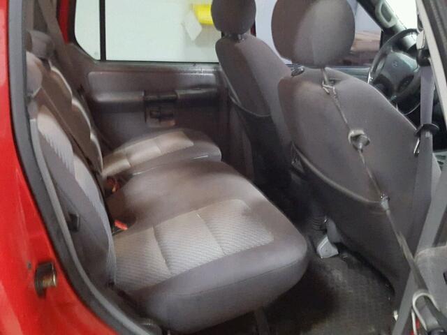 1FMZU77K35UB80209 - 2005 FORD EXPLORER S 红色 照片 6