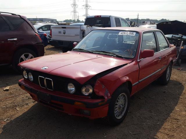 WBAAA2307KAE71973 - 1989 BMW 325 I AUTO RED photo 2