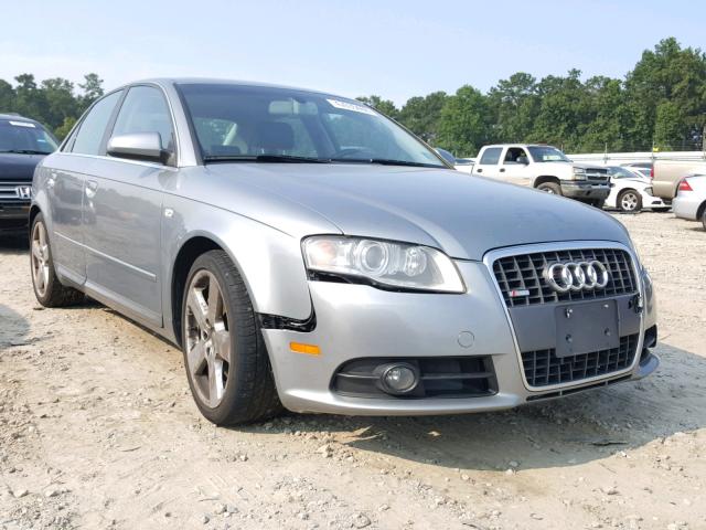 WAUEF98E08A065054 - 2008 AUDI A4 S-LINE GRAY photo 1