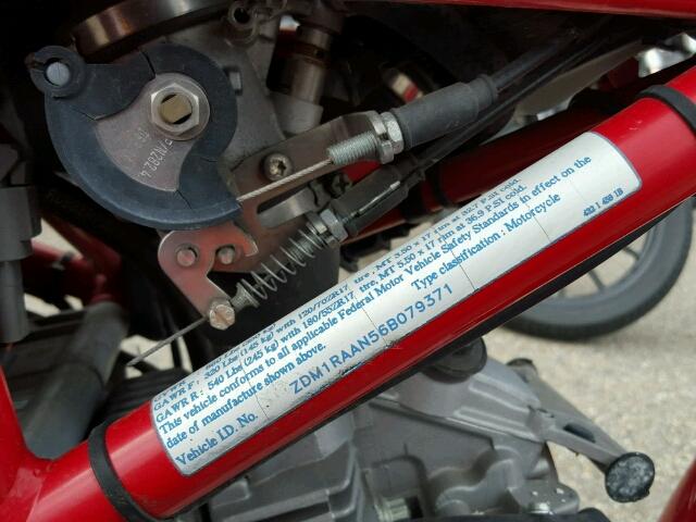 ZDM1RAAN56B079371 - 2006 DUCATI MONSTER S2 RED photo 10