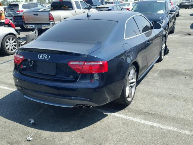 WAURV78T49A015525 - 2009 AUDI S5 QUATTRO BLUE photo 4