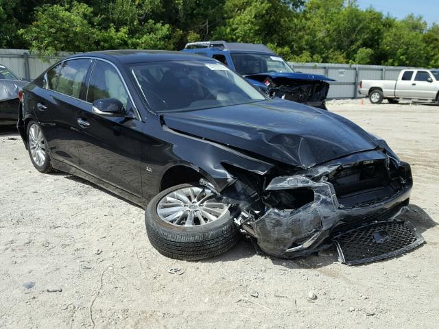 JN1EV7AP0JM360488 - 2018 INFINITI Q50 LUXE BLACK photo 1