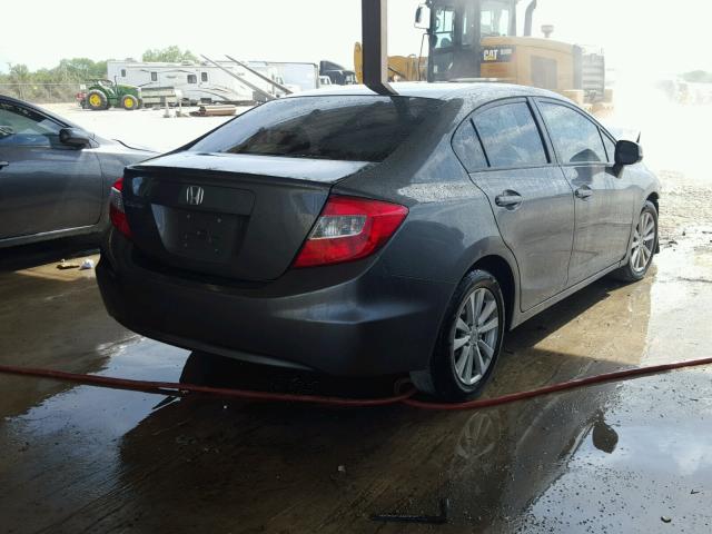 2HGFB2F9XCH576573 - 2012 HONDA CIVIC EXL CHARCOAL photo 4