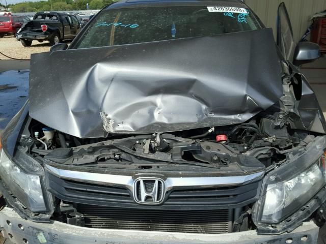 2HGFB2F9XCH576573 - 2012 HONDA CIVIC EXL CHARCOAL photo 7