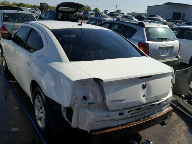 2B3KA43G18H317056 - 2008 DODGE CHARGER WHITE photo 3