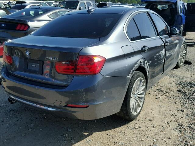 WBA3C1C55EK105224 - 2014 BMW 328 I SULE GRAY photo 4