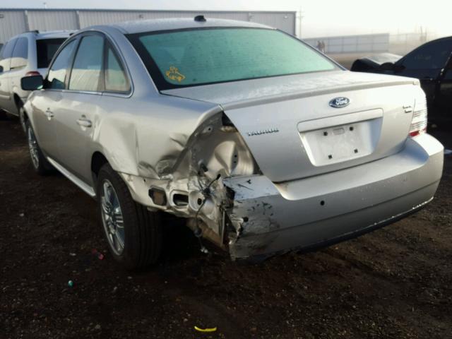 1FAHP27W88G165887 - 2008 FORD TAURUS GRAY photo 3