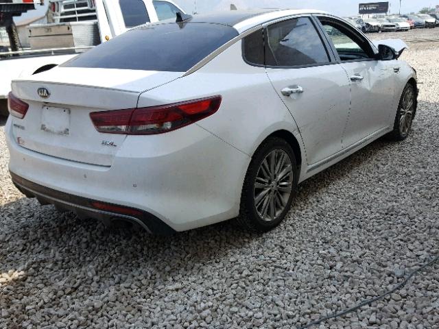 5XXGV4L21GG087792 - 2016 KIA OPTIMA SXL WHITE photo 4