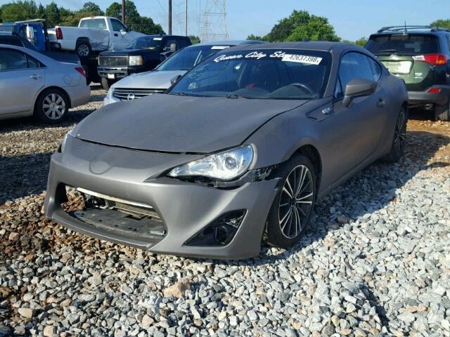 JF1ZNAA19F9703614 - 2015 TOYOTA SCION FR-S GRAY photo 2