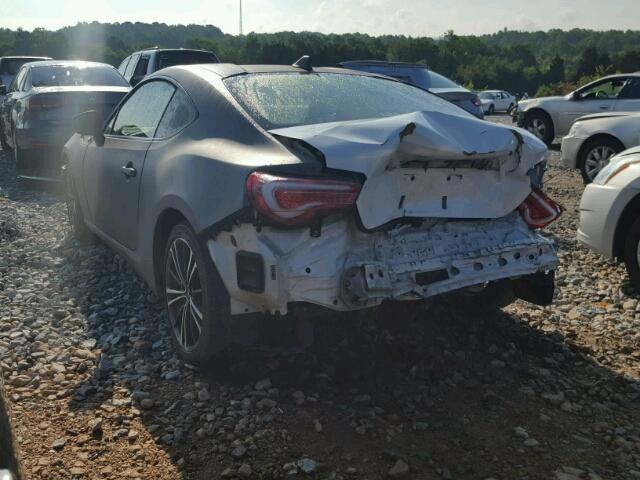 JF1ZNAA19F9703614 - 2015 TOYOTA SCION FR-S GRAY photo 3