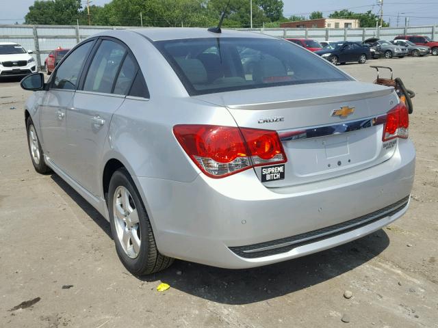 1G1PF5S99B7264598 - 2011 CHEVROLET CRUZE LT SILVER photo 3