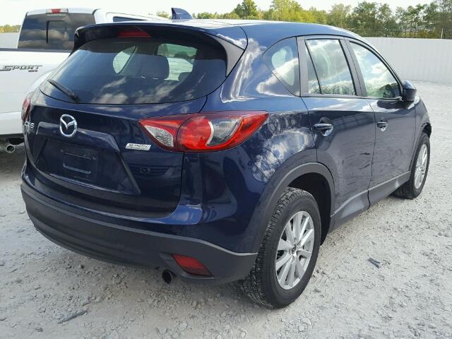 JM3KE2BE8E0334127 - 2014 MAZDA CX-5 SPORT BLUE photo 4