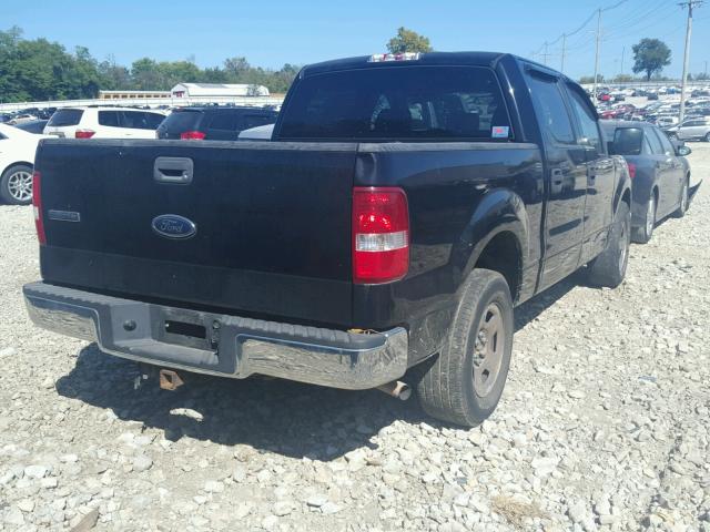 1FTPW12585KE68873 - 2005 FORD F150 BLACK photo 4