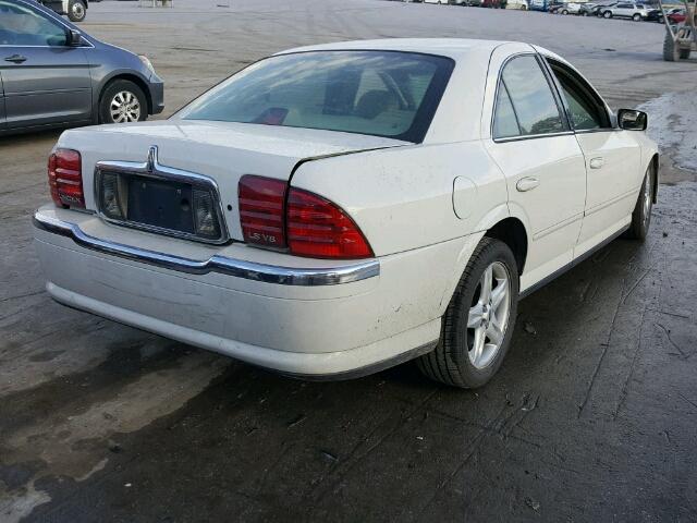 1LNHM87A42Y705615 - 2002 LINCOLN LS WHITE photo 4