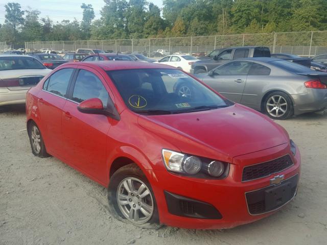 1G1JC5SH8D4112239 - 2013 CHEVROLET SONIC LT RED photo 1