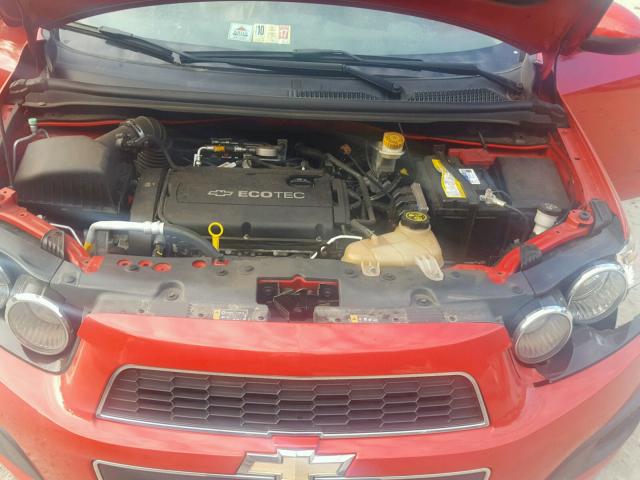 1G1JC5SH8D4112239 - 2013 CHEVROLET SONIC LT 红色 照片 7