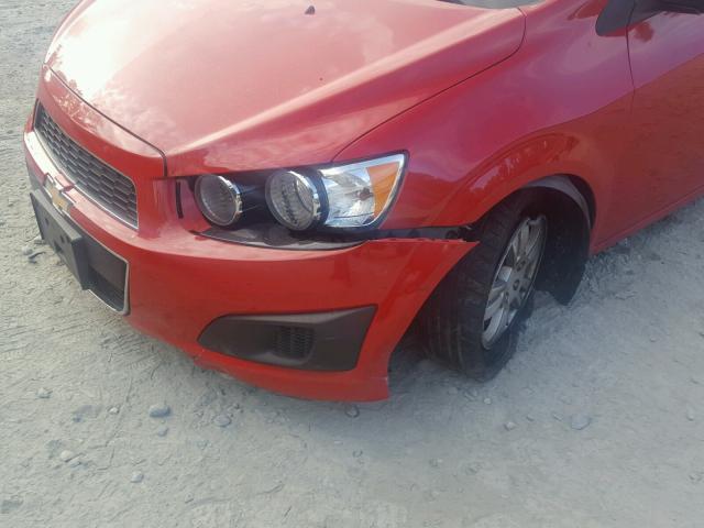 1G1JC5SH8D4112239 - 2013 CHEVROLET SONIC LT 红色 照片 9