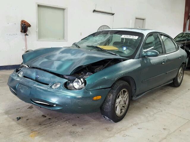 1FALP52U7VA149986 - 1997 FORD TAURUS GL GREEN photo 2